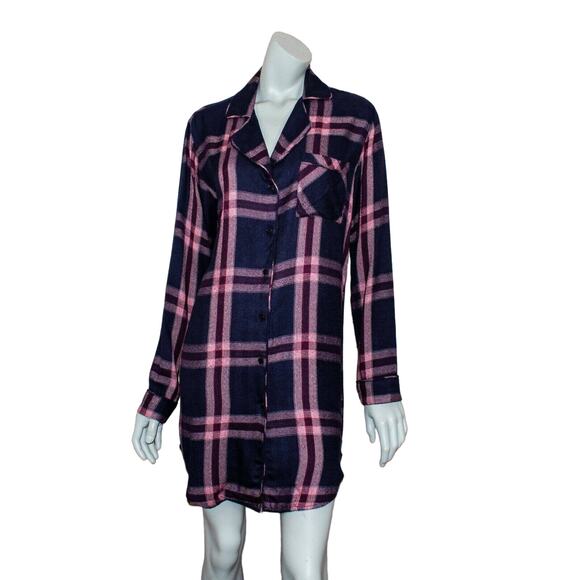 Rails Plaid Sleep Shirt Admiral Cranberry Melange Size XS - Picture 1 of 10